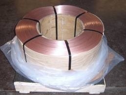 Pneu 1.55MM, plaqué de cuivre enduit en laiton de fil de perle de pneu de Copperize de véhicules