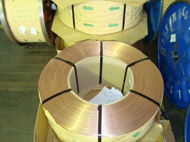 le bronze de fil de perle de pneu de résistance à la traction 1980Mpa a enduit