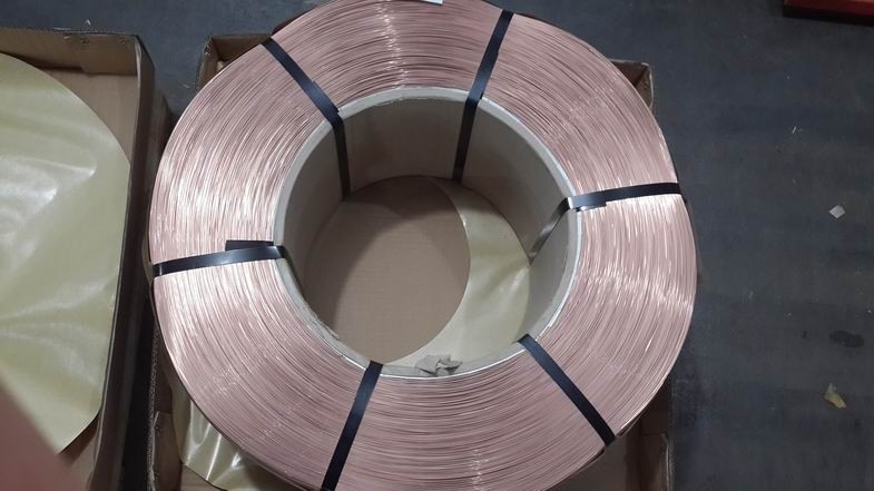 Fil d'acier plaqué par laiton à haute résistance de fil d'acier au carbone de 183mm